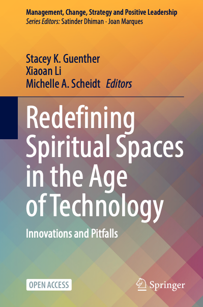Redefining Spiritual Spaces in the Age of Technology eBook cover and download link.